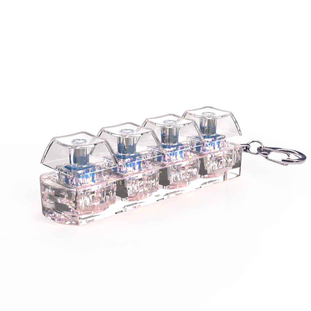 Keychain with keyboard