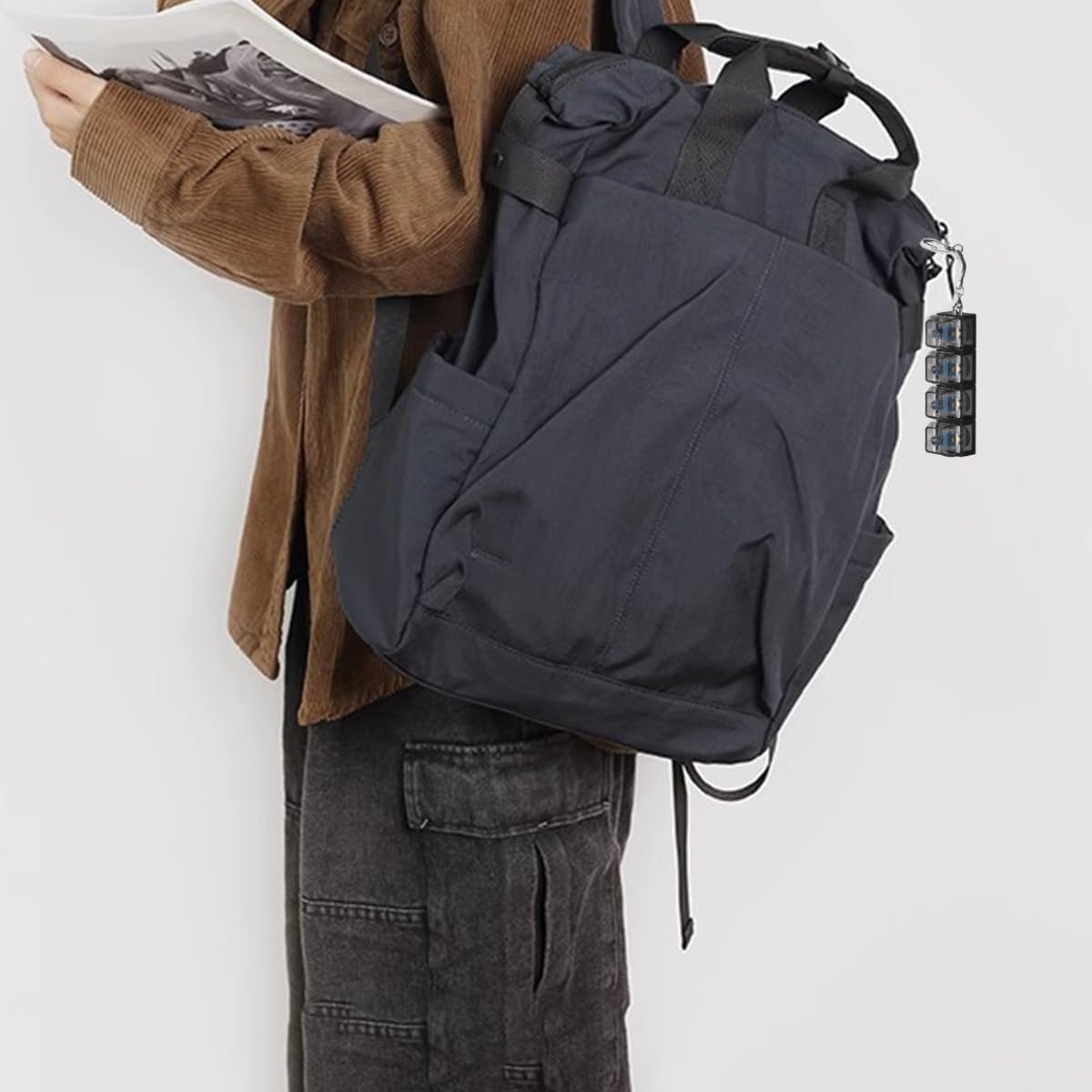 Keychain with keyboard